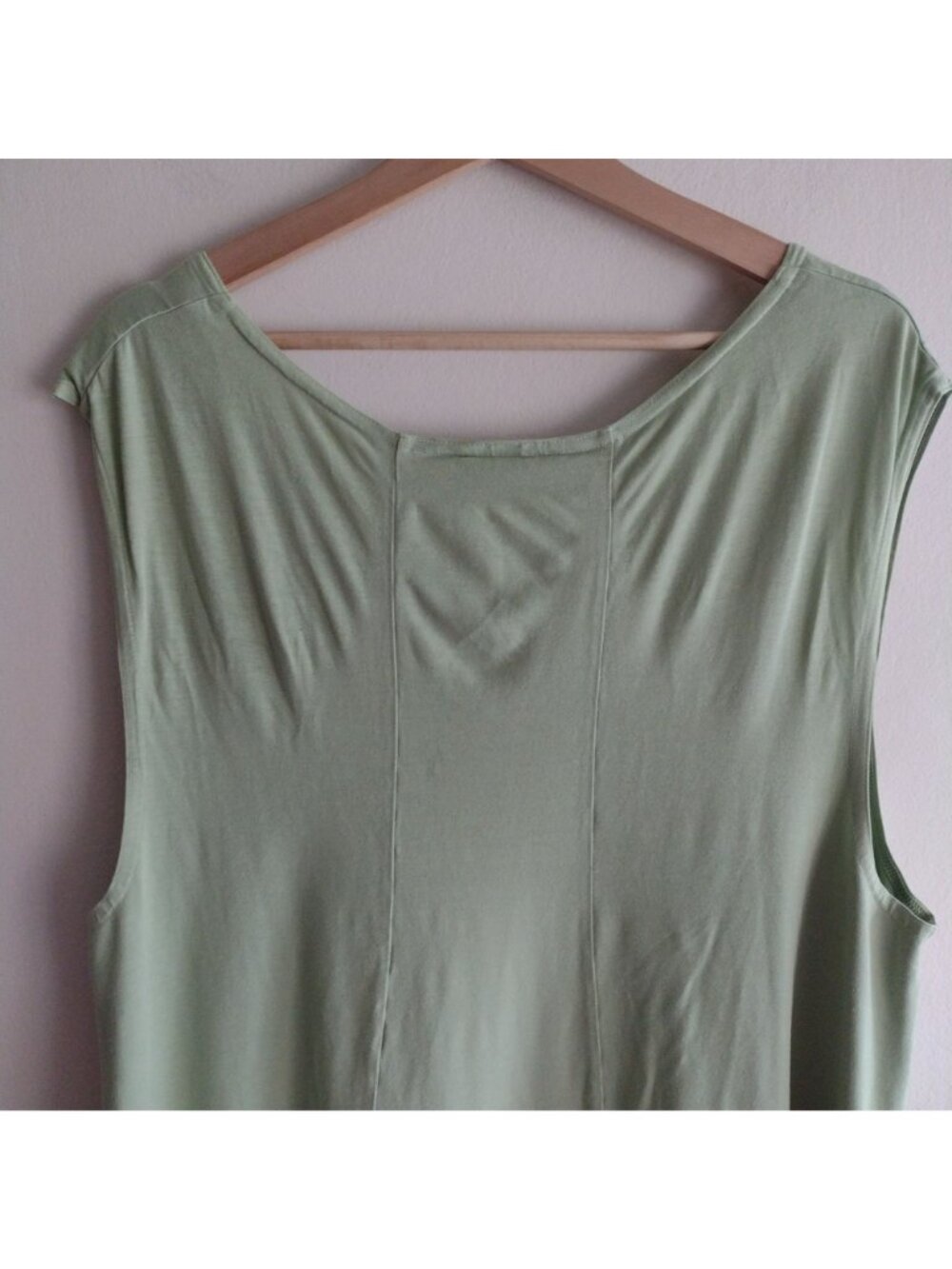Bryn Walker Lime Green Relaxed Fit Tunic Bamboo Cotton Blend Top - Picture 8 of 10